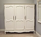 SUPERB 3 DOOR PROVENCAL STYLE ARMOIRE